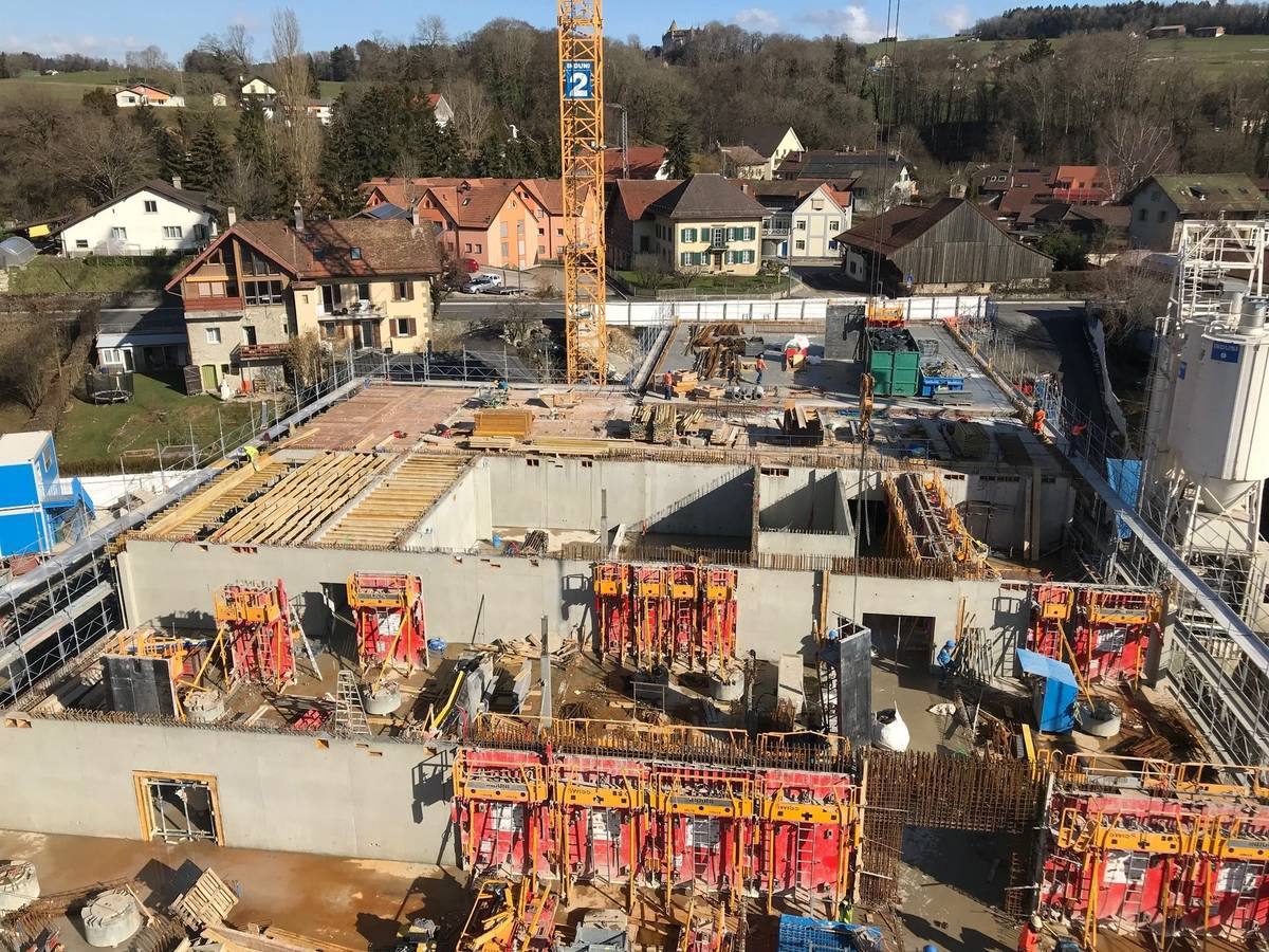 Collège d'Oron — Chantier